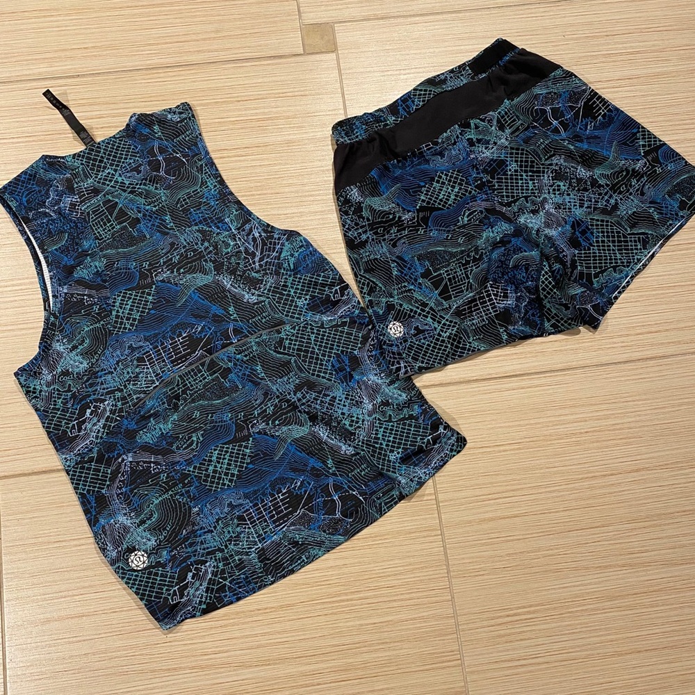 Rare City Matching Top and Shorts Lululemon Special Edition